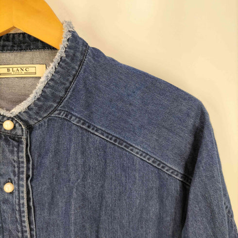 ブランバスク blanc basque 8oz パールボタン デニムシャツ レディース JPN:38