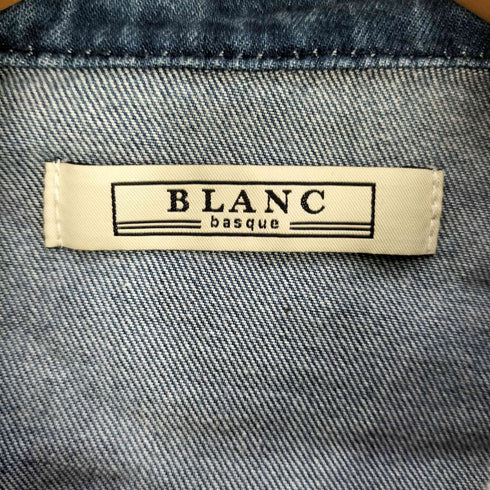 ブランバスク blanc basque 8oz パールボタン デニムシャツ レディース JPN:38