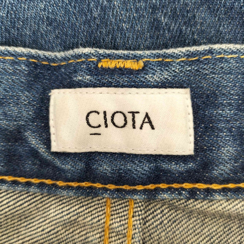 シオタ CIOTA スビンコットン13.5ozハイウエストデニムパンツ  レディース  28