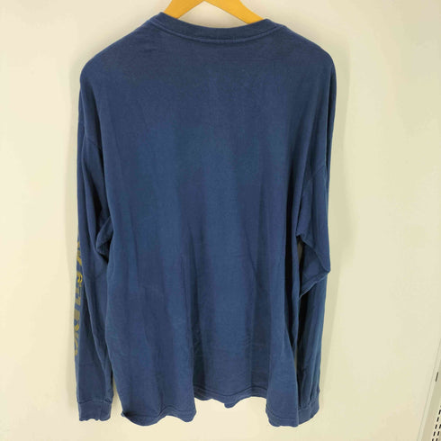 ルックスタジオ LQQK STUDIO 19SS THE OPTICAL L/S TEE USA製 袖 ロゴプリント オーバーサイズ ロンT カットソー メンズ import:XL