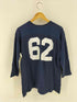 チャンピオン Champion 70-80s USA製 バータグ後期 62ナンバリング 七分袖 フットボールTシャツ メンズ import:XL