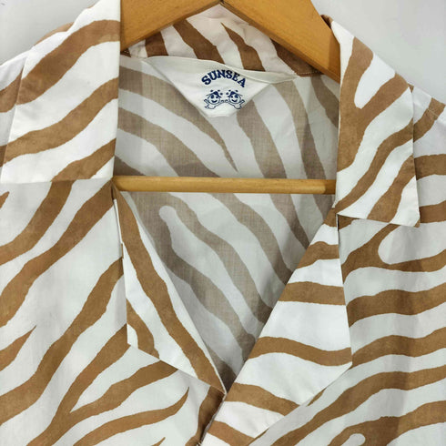 サンシー SUNSEA 18SS ZEBRA FRIED SHRIMP SHIRT ゼブラ フライド シュリンプ シャツ メンズ JPN:3
