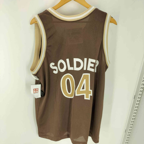 アベイシングエイプ A BATHING APE 00S 初期 SOLDIER ナンバリング 04 バスケ ゲーム シャツ メッシュ タンクトップ メンズ JPN:L