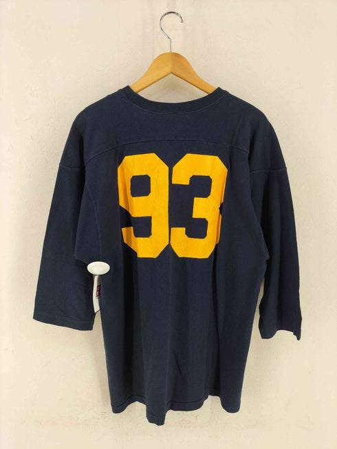 チャンピオン Champion 80s USA製 トリコタグ 93ナンバリング フットボールTシャツ 七分袖 メンズ import:XL