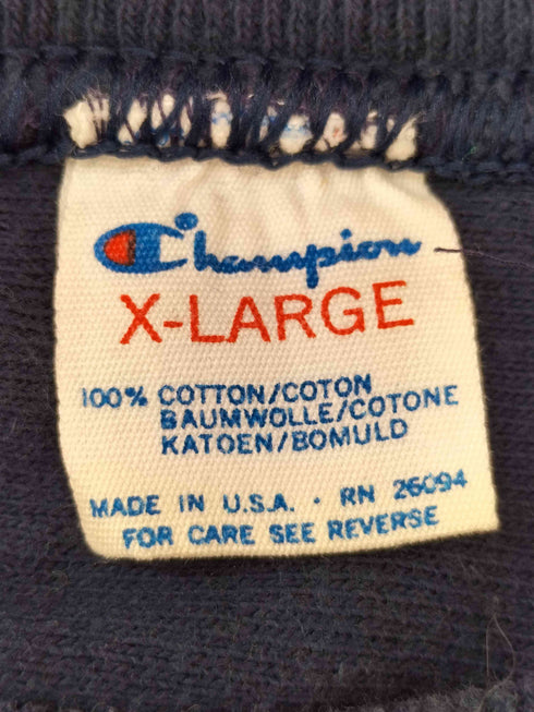 チャンピオン Champion 80s USA製 トリコタグ 93ナンバリング フットボールTシャツ 七分袖 メンズ import:XL