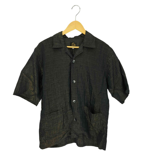 ニードルズ Needles CABANA SHIRT R/N BRIGHT CLOTH CROSS ブライトクロス カバナシャツ メンズ M