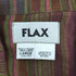 フラックス FLAX マルチストライプ リネン シャツジャケット メンズ L