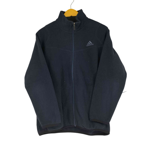 アディダス adidas ロゴ刺繍 フリースジャケット メンズ JPN:L