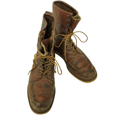 レッドウィング RED WING 50-60S 刺繍犬タグ Irish Setter Sport Boot アイリッシュ セッター 877 スクエア ステッチ ロング ワーク ブーツ メンズ US:10