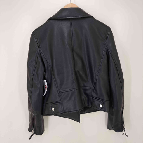 エイチアンドエム H&M フェイクレザーダブルライダースジャケット レディース JPN:S