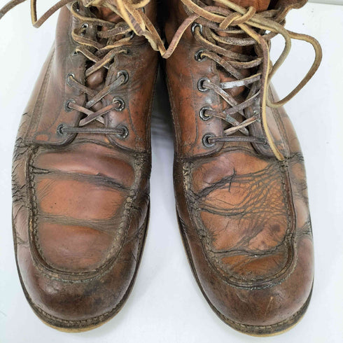 レッドウィング RED WING 60-70S 白 四角犬タグ 生産国表記なし Irish Setter Sport Boot アイリッシュ セッター 877 スクエア ステッチ ロング ワーク ブーツ メンズ 13