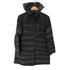 プリーツプリーズイッセイミヤケ PLEATS PLEASE ISSEY MIYAKE シワ加工 ボーダー フード コート メンズ JPN:3