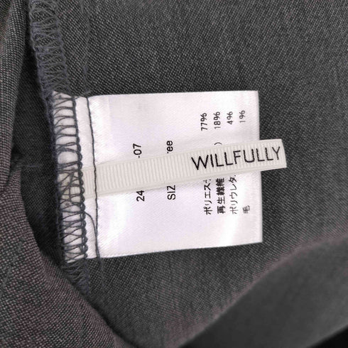 ウィルフリー willfully ディープUネックボックスハーフコンビネーション サロペット レディース FREE