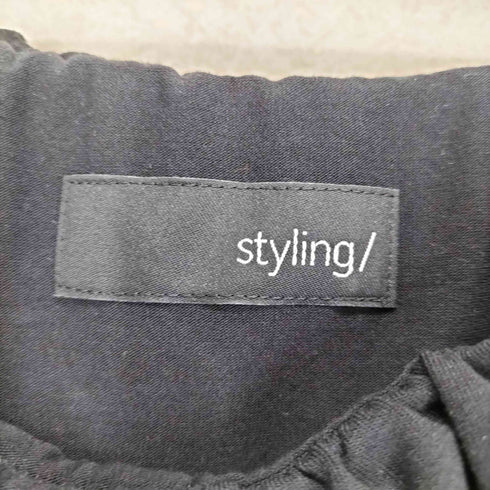 スタイリング styling ワンショルダーギャザートップス レディース ONE