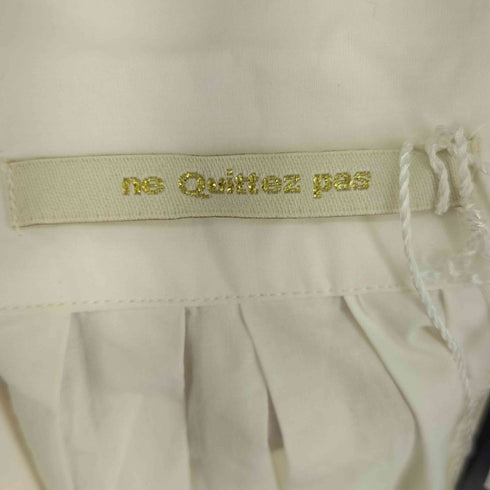 ヌキテパ NE QUITTEZ PAS ベルト付き S/S シャツワンピース レディース
