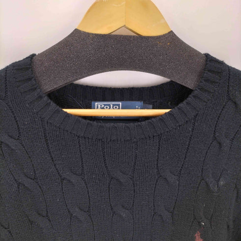 ポロバイラルフローレン Polo by RALPH LAUREN ポニー刺繍 ケーブルニット メンズ import:L