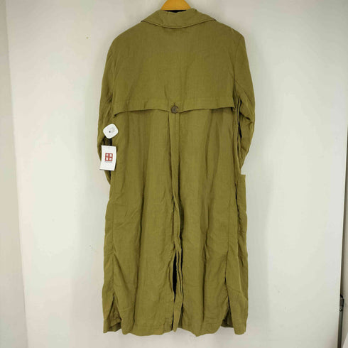 ザラ ZARA リネンコットン混チェスターコート レディース import:S
