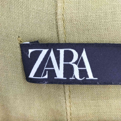 ザラ ZARA リネンコットン混チェスターコート レディース import:S