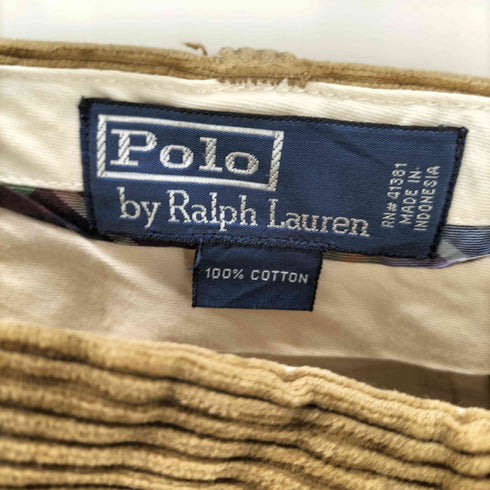 ポロバイラルフローレン Polo by RALPH LAUREN 90-00S コットン 太畝 コーデュロイ ストレート パンツ メンズ 35/30