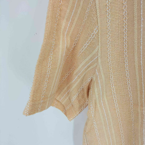 ザラ ZARA 刺繍 オープンカラーシャツ メンズ M