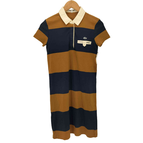 ラコステ LACOSTE ボーダー ポロ ワンピース レディース 38