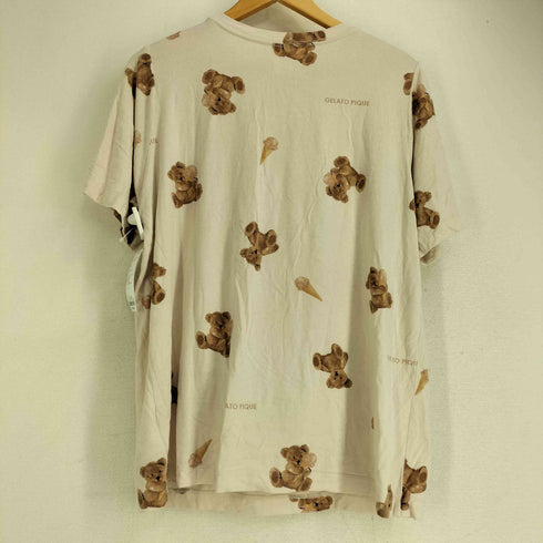 ジェラートピケ gelato pique ジェラートベア柄 Tシャツ レディース ONE SIZE