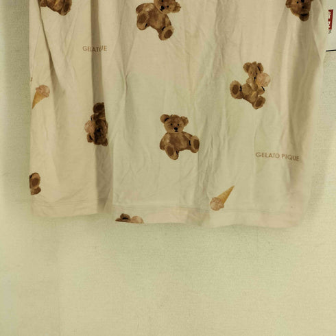 ジェラートピケ gelato pique ジェラートベア柄 Tシャツ レディース ONE SIZE