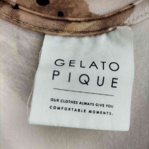 ジェラートピケ gelato pique ジェラートベア柄 Tシャツ レディース ONE SIZE