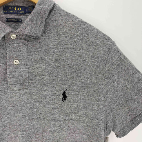 ポロラルフローレン POLO RALPH LAUREN CUSTOM SLIM FIT ポニー刺繍 コットン S/S ポロシャツ メンズ import:L