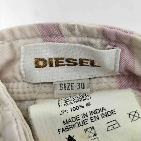 ディーゼル DIESEL 00S Y2K チェック柄ハーフカーゴパンツ メンズ 30