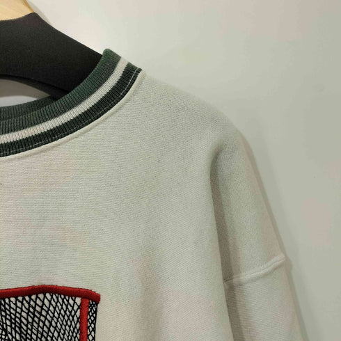 80-90s チームロゴ刺繍 裏起毛スウェット メンズ