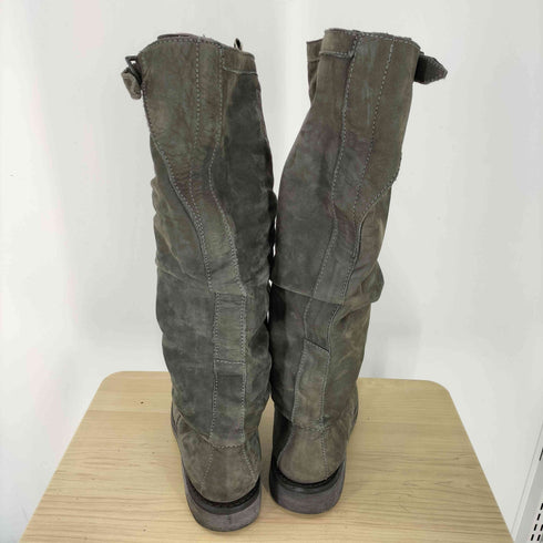 ダークビッケンバーグ DIRK BIKKEMBERGS 00S 5 8K3 VINTAGE ヌバックレザー ロング ブーツ メンズ EUR:40