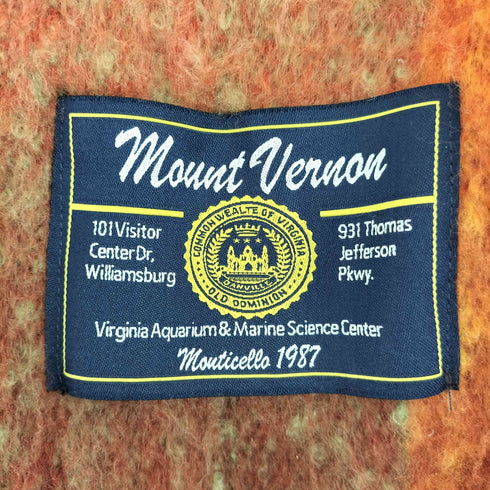 Mount Vernon チェック柄 シャギーマフラー レディース