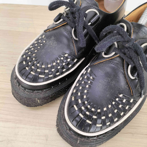 ジョージコックス GEORGE COX 3588/VIB GIBSON SKIPTON スキップトン ブラックホワイトインターレース Dカン ラバーソール シューズ レディース UK:3
