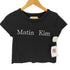 Matin Kim マーティン キム LOGO CROP TOP ロゴ クロップ トップ レディース import:S