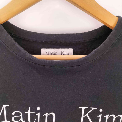 Matin Kim マーティン キム LOGO CROP TOP ロゴ クロップ トップ レディース import:S