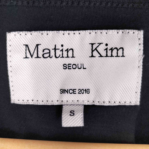 Matin Kim マーティン キム LOGO CROP TOP ロゴ クロップ トップ レディース import:S