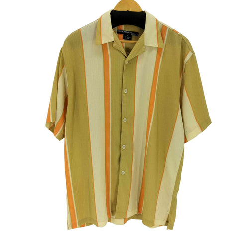 SYLLABLES ストライプオープンカラーS/S シャツ メンズ JPN:M