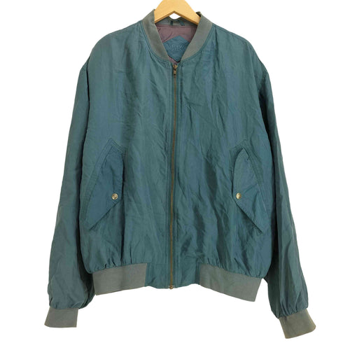 BRYN STELL シルク100% ジップアップ ブルゾン メンズ import:L