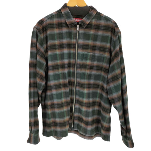 シュプリーム Supreme 24SS SHADOW PLAID FLANNEL SHIRT メンズ import:L