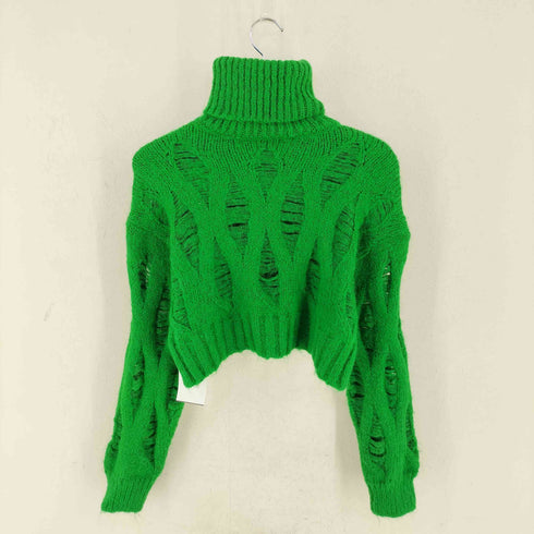 ザラ ZARA クロップド ハイネック タートルネックニット レディース S