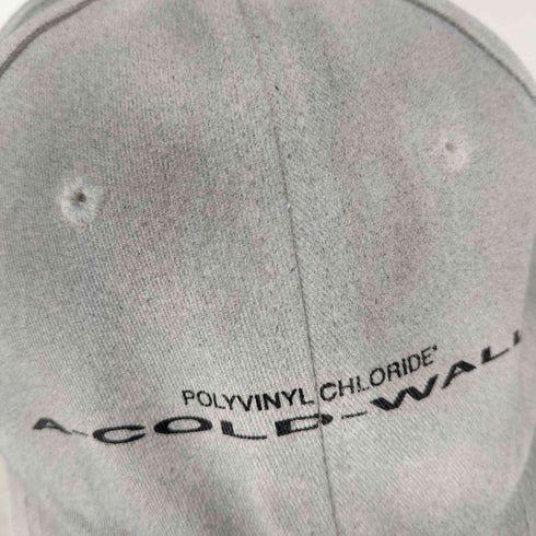 アコールドウォール A-COLD-WALL スプレー加工 ロゴ 6パネルキャップ メンズ