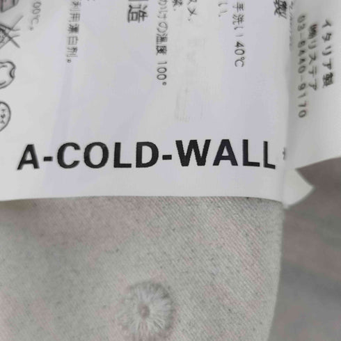 アコールドウォール A-COLD-WALL スプレー加工 ロゴ 6パネルキャップ メンズ
