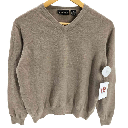 90S DANIEL GRAY MERINO WOOL メリノウール Vネック ニット セーター メンズ import:M