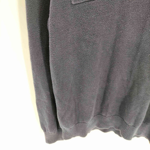 バナナリパブリック BANANA REPUBLIC フラップポケット ハーフボタン コットン ニット セーター メンズ import:L