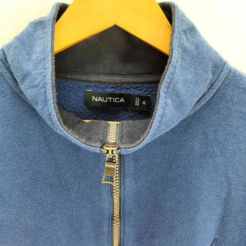 ノーティカ NAUTICA ロゴ 刺繍 ハーフジップ コットン ポリ スウェット メンズ import:XL