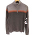 バナナリパブリック BANANA REPUBLIC バイカラー スリーライン ハーフジップ コットン ニット セーター メンズ import:S