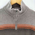 バナナリパブリック BANANA REPUBLIC バイカラー スリーライン ハーフジップ コットン ニット セーター メンズ import:S