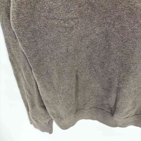 バナナリパブリック BANANA REPUBLIC バイカラー スリーライン ハーフジップ コットン ニット セーター メンズ import:S