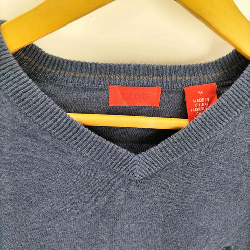 アイゾッド IZOD ロゴ 刺繍 コットン アクリル Vネック ニット セーター メンズ import:M